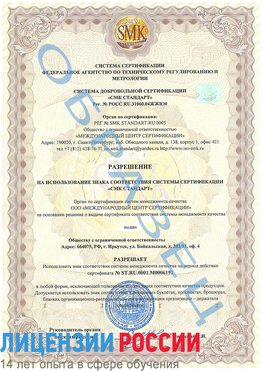 Образец разрешение Чернушка Сертификат ISO 50001